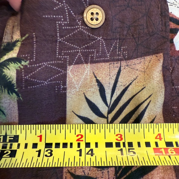 Vintage Ron Chereskin Men’s Sz M Tropical Print Button Down Shirt Mens - Picture 9 of 10